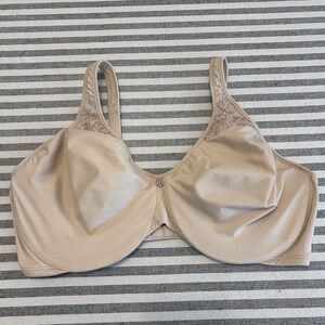 Bali Minimizer Bra 38DD Tan Underwire Soft Cup Passion For Comfort 3385
